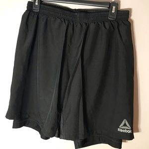 Reebok Speedwick Black Gym Shorts. Size L.